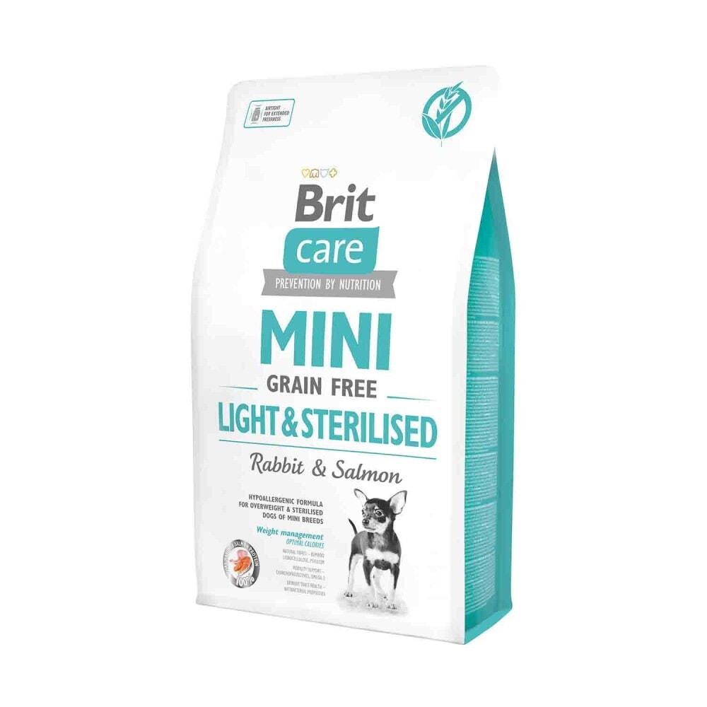 Brit Care Mini Light Kilolu Kısırlaştırılmış Köpekler İçin Tahılsız Hipoalerjenik Köpek Maması 2 kg