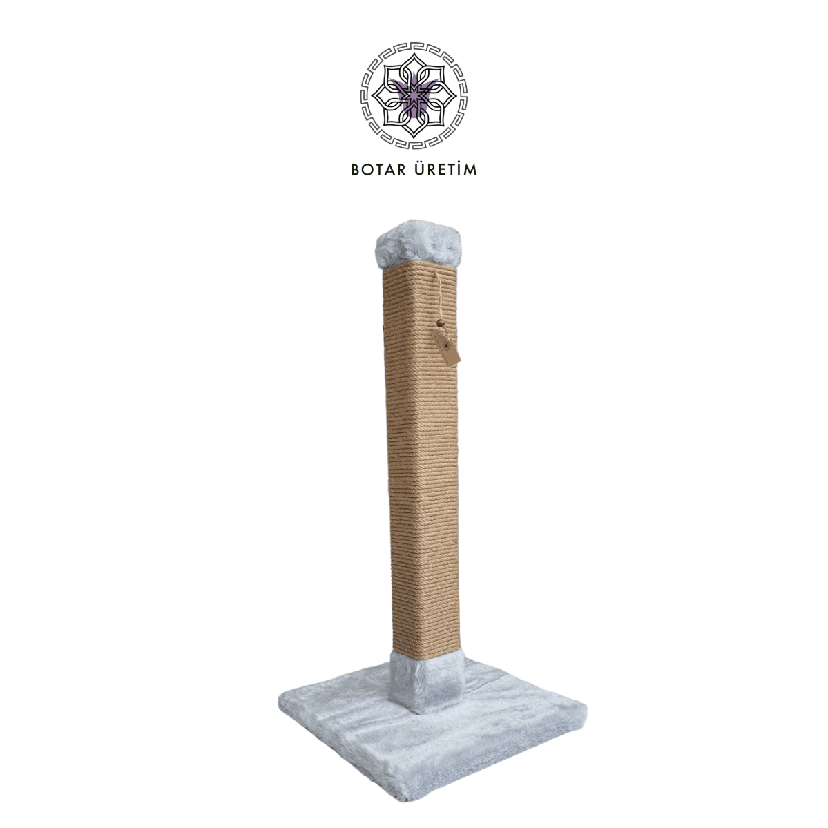 BOTAR ÜRETİM 80 cm Kare Tırmalama Tahtası – Gri