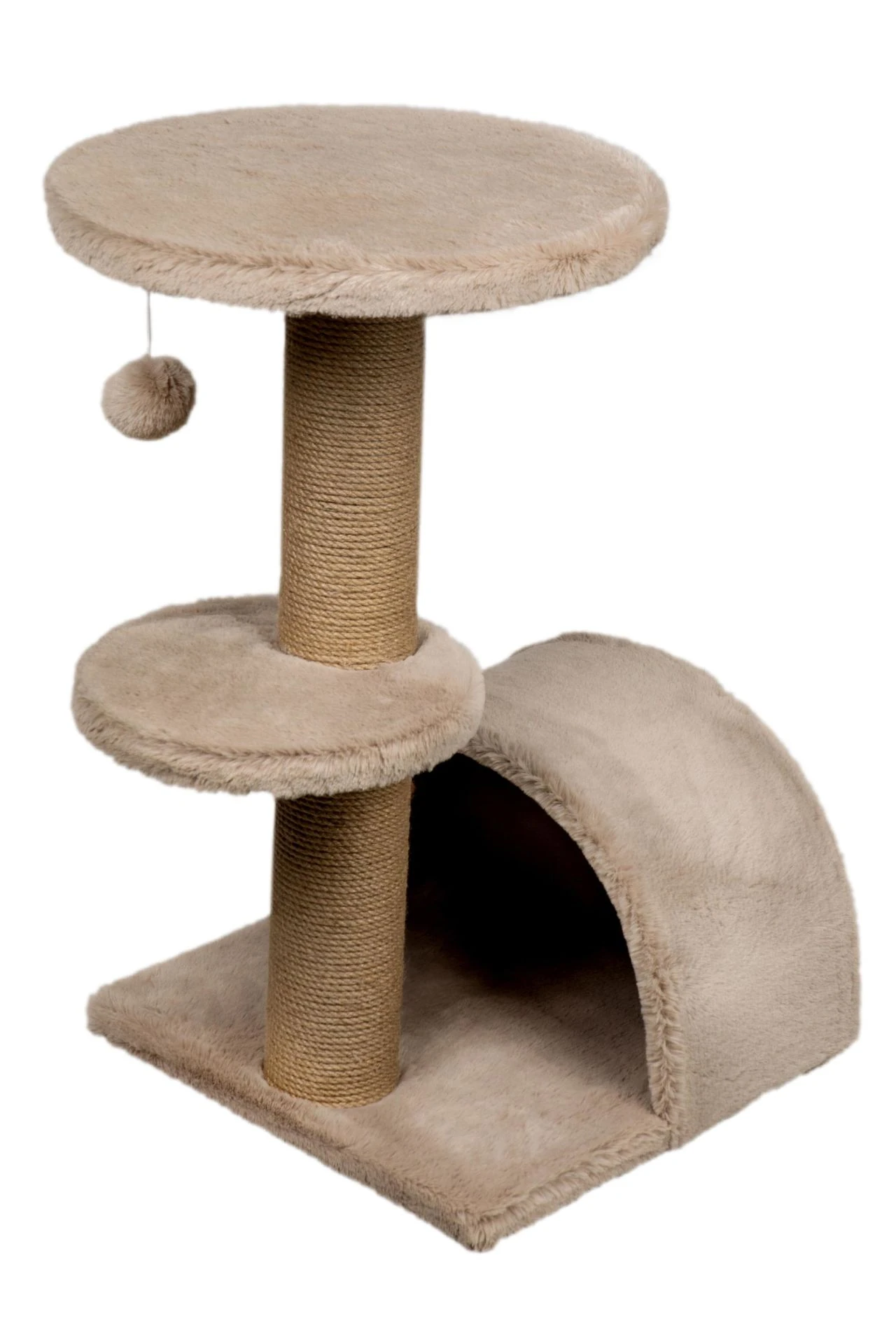 Dubex 53x39x67 cm Kedi Oyun ve Tırmalama Platformu Bej