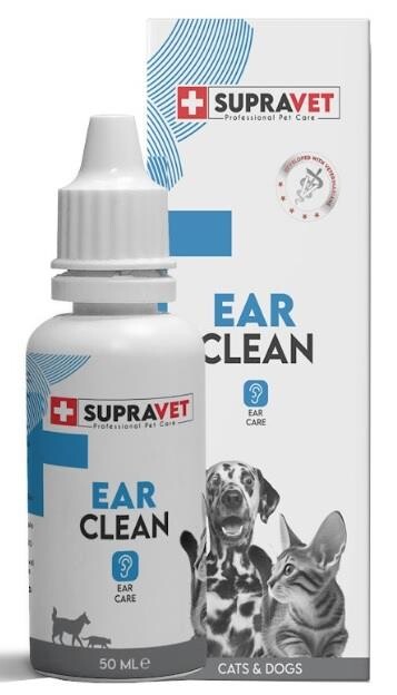 Supravet Ear Clean Kedi Köpek Kulak Temizleme Solüsyonu 50 ml