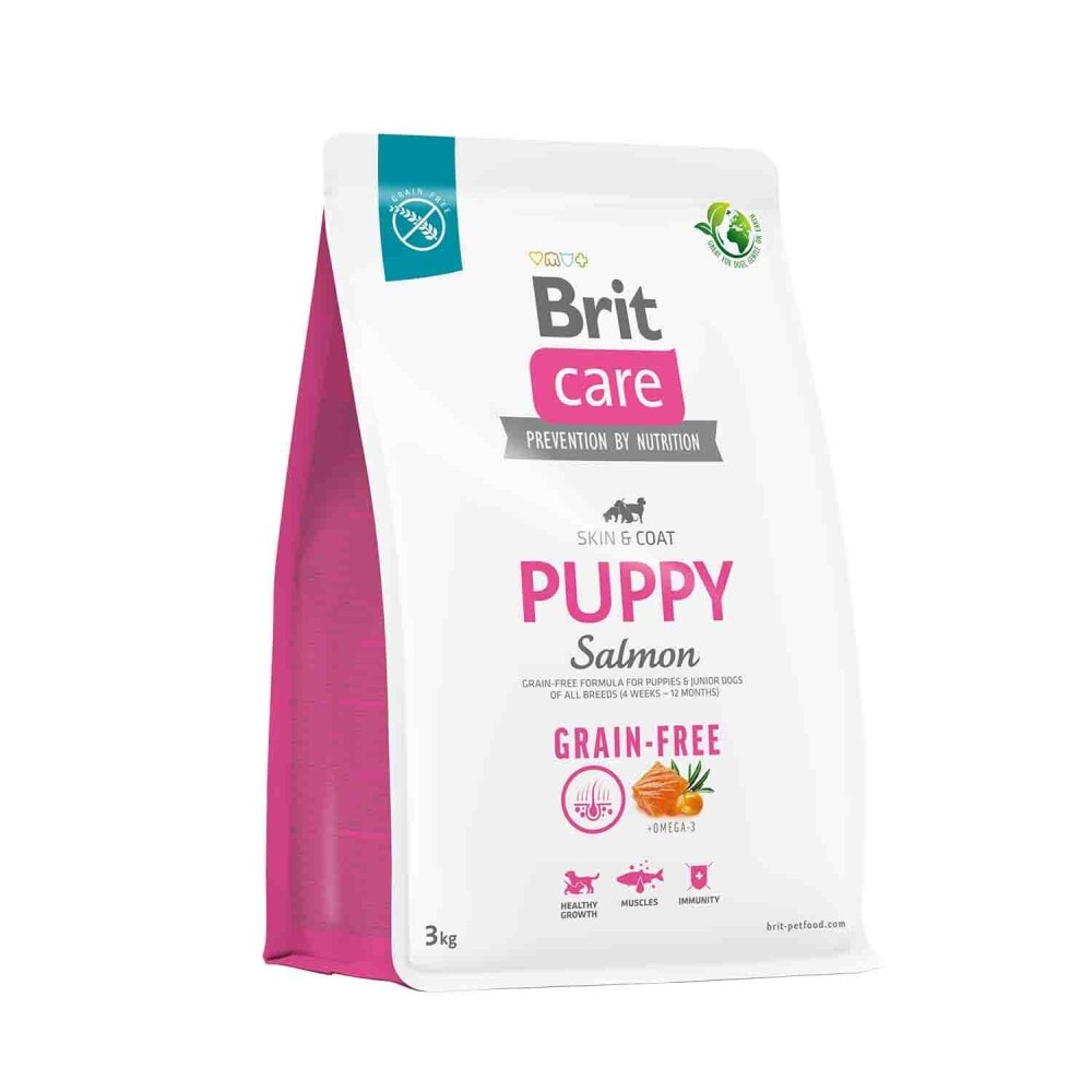Brit Care Skin & Coat Tahılsız Hassas Deri Yapısına Sahip Somonlu Yavru Köpek Maması 3 kg