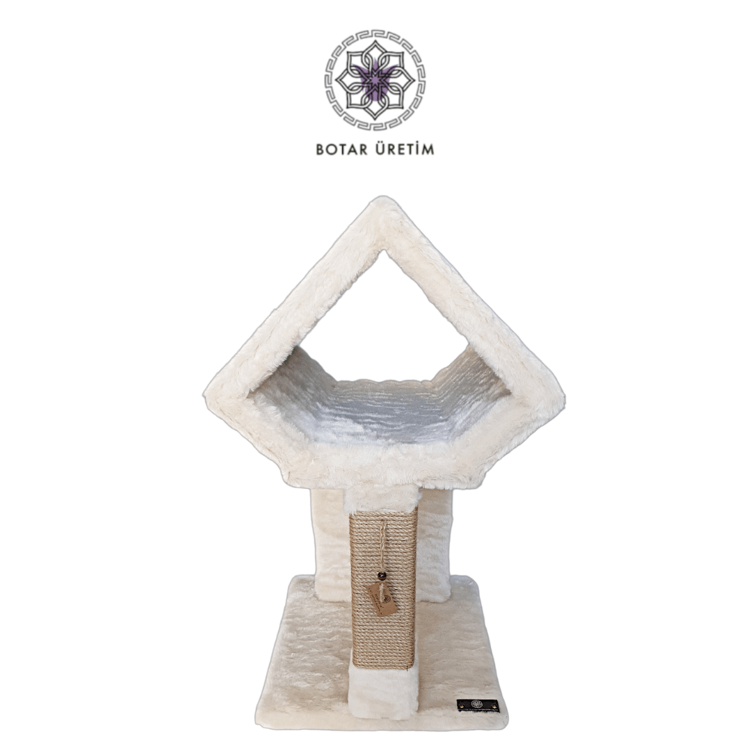 BOTAR ÜRETİM Diamond Kedi Yatağı – Krem