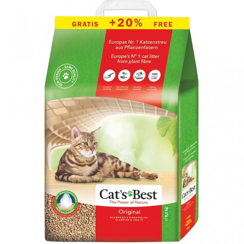 Cats Best Original Natural Kedi Kumu (5,2 Kg) 10 lt +2 lt