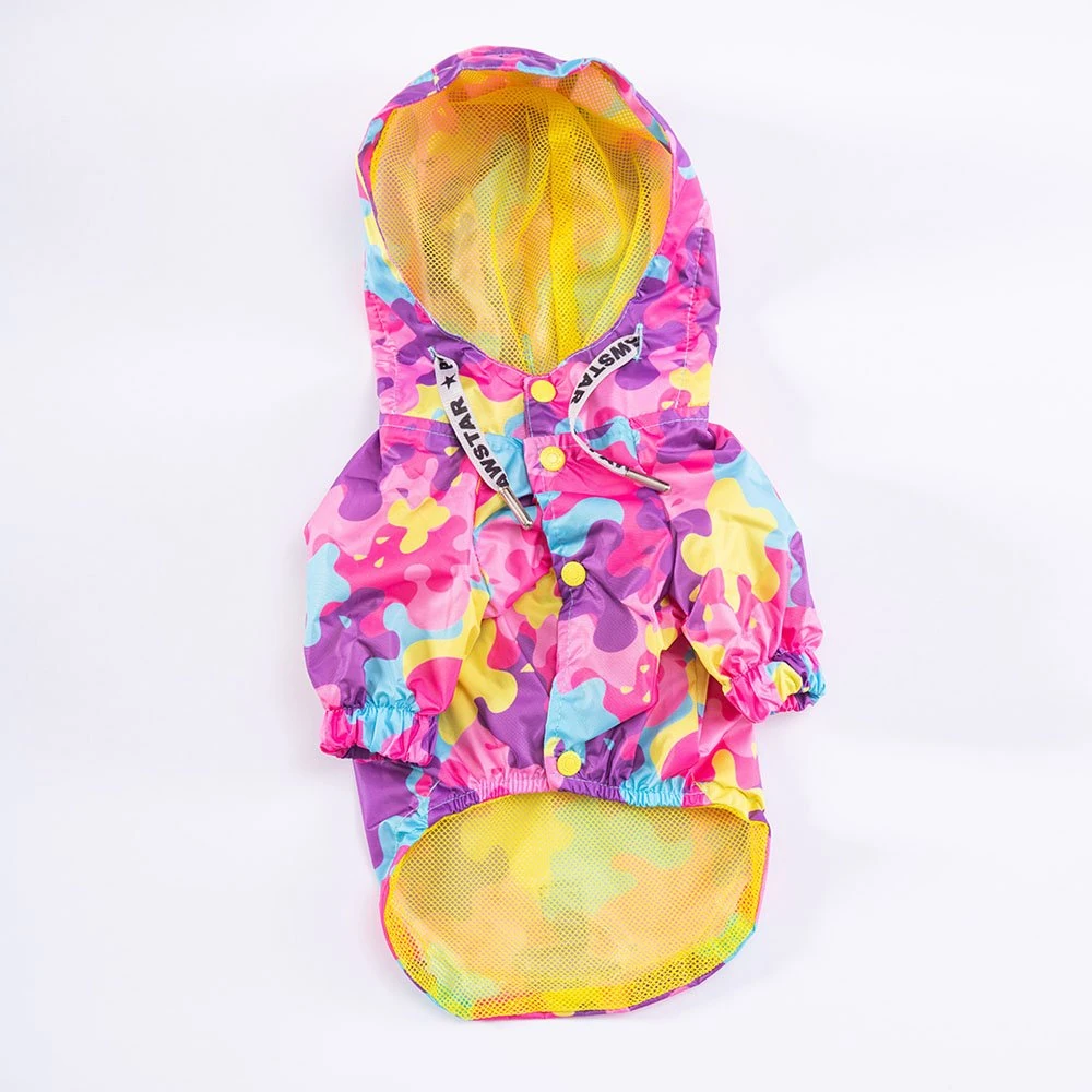 PawStar Rosea Camouflage Büyük Irk Yağmurluk