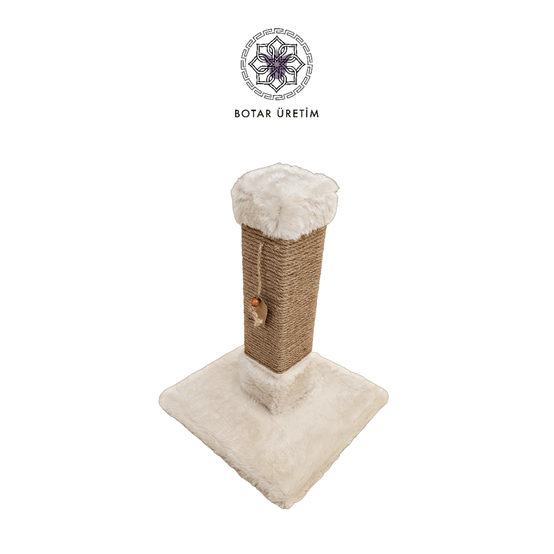 BOTAR ÜRETİM 40 cm Kare Tırmalama Tahtası – Krem