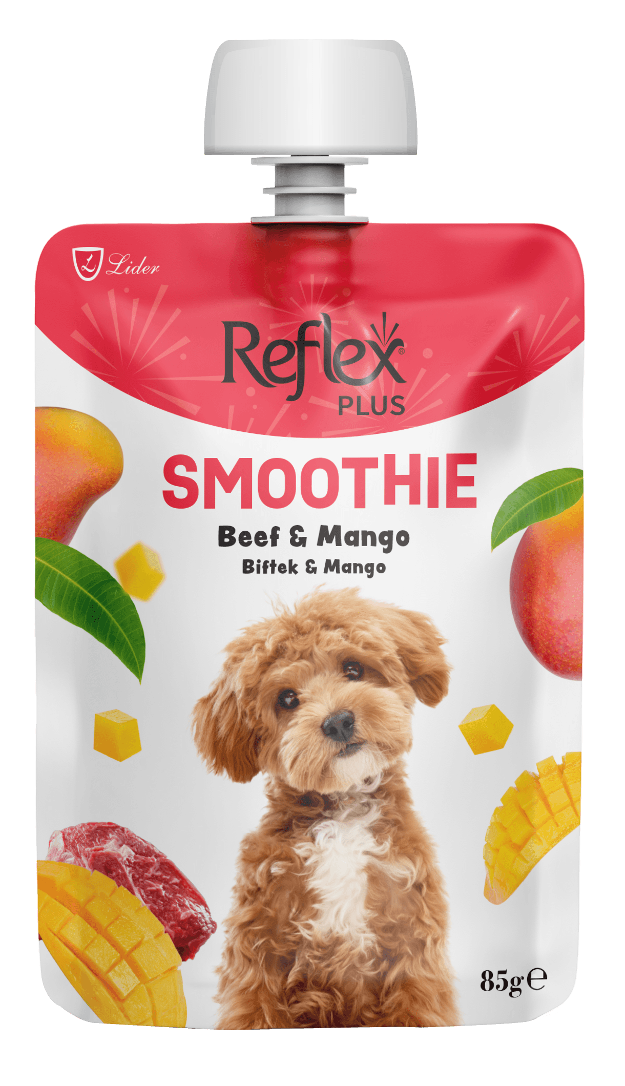 Smoothie / Biftekli ve Mangolu Yetişkin Köpek Sıvı Ödül Maması