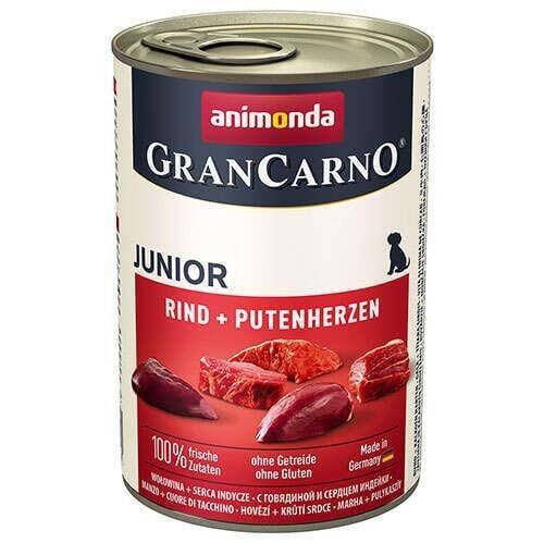 Animonda Gran Carno Junıor Hindili Sığır Etli Yavru Köpek Konservesi 400 Gr