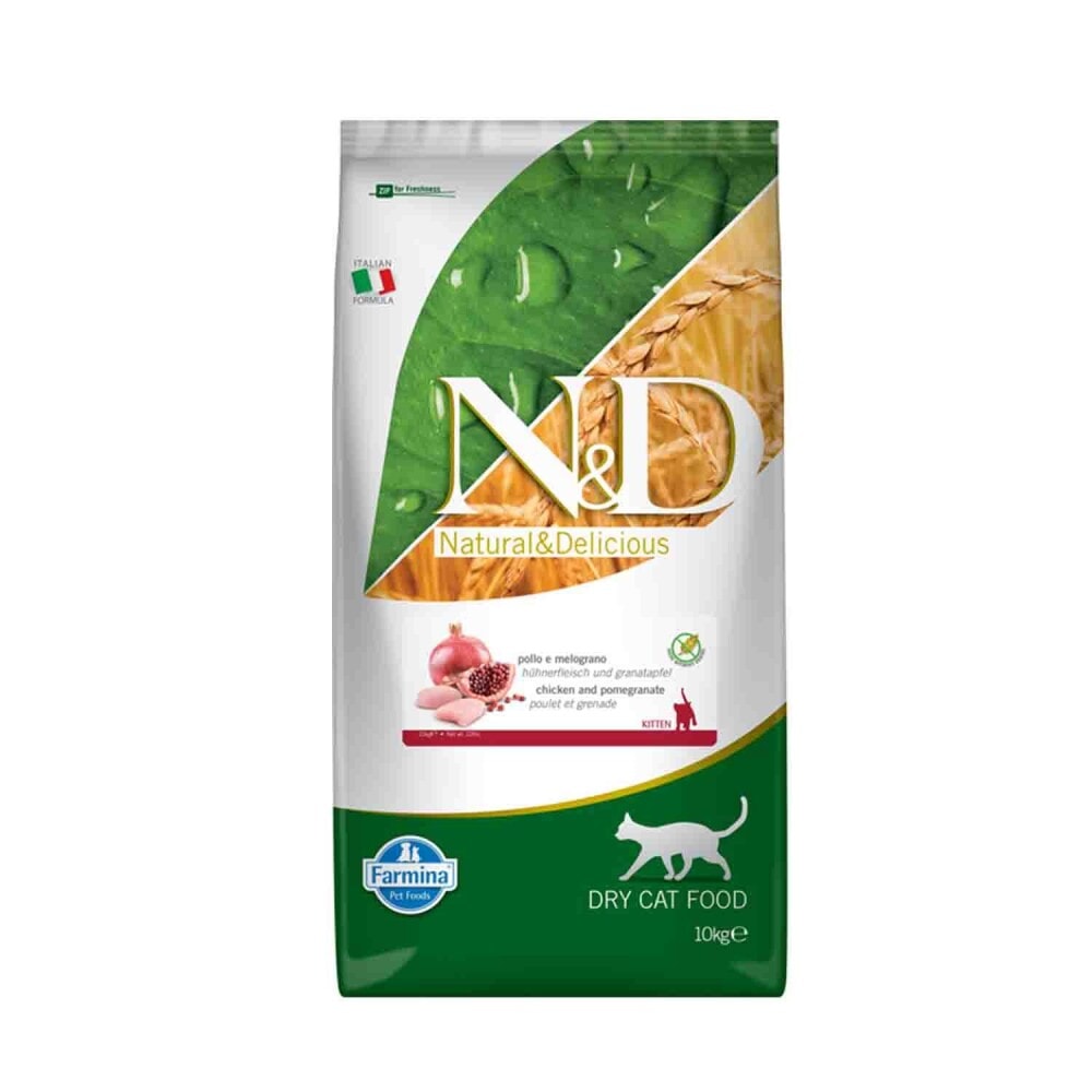 N&D Tavuk Nar Kitten Tahılsız Yavru Kedi Maması 10 kg