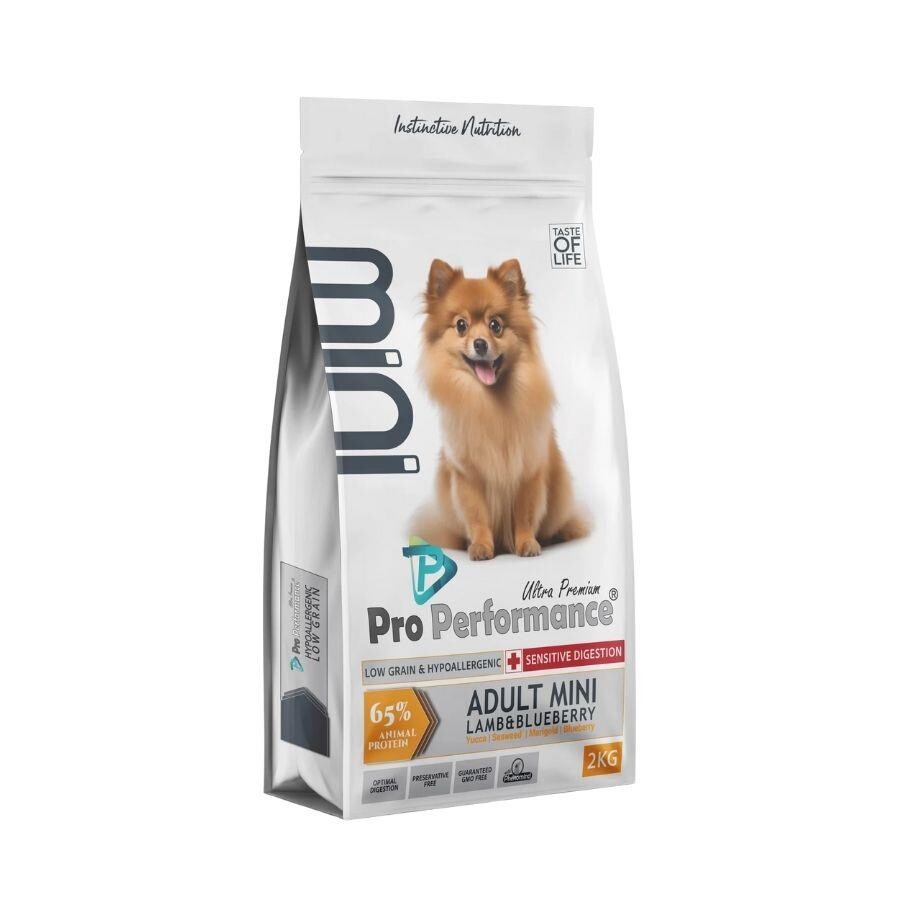 Pro Performance Mini Irk Kuzulu ve Yaban Mersinli Yetişkin Köpek Maması 2 Kg