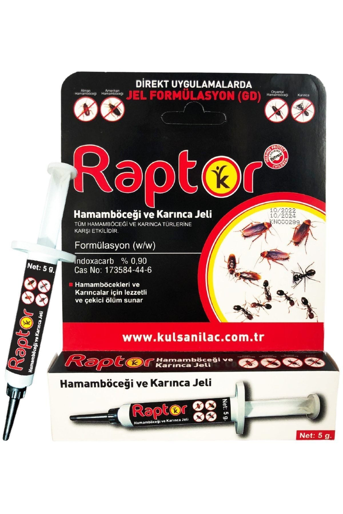 Kulsan Raptor Hamam Böceği Jeli Karınca Jeli 5 Gr