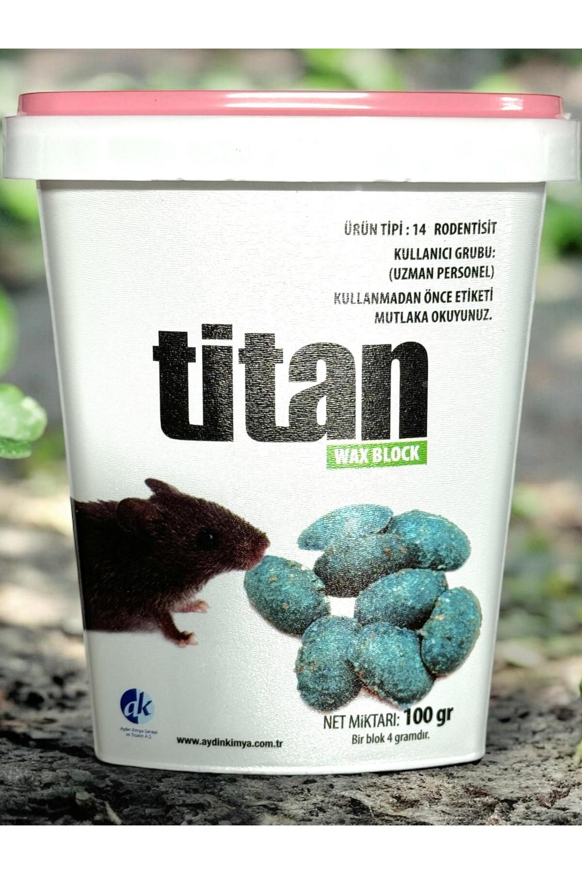 Titan Hap Şeklinde Fare Zehri 100 Gr 