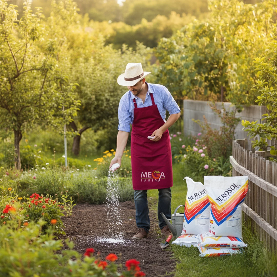 Nerosol 20-10-10+(10 SO3) Yüksek Azotlu Kükürtlü NPK Kompoze Gübre - 25 kg