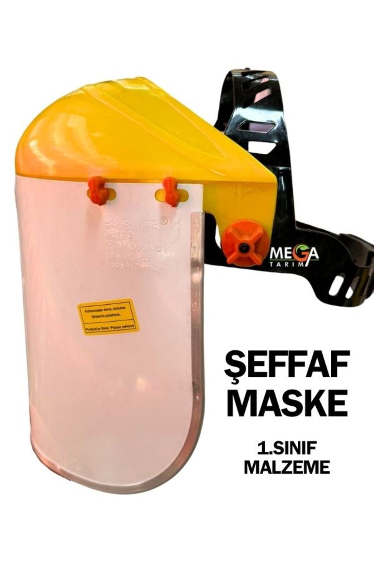 Tırpan Motoru Koruyucu Şeffaf Maske 1.Sınıf Malzeme