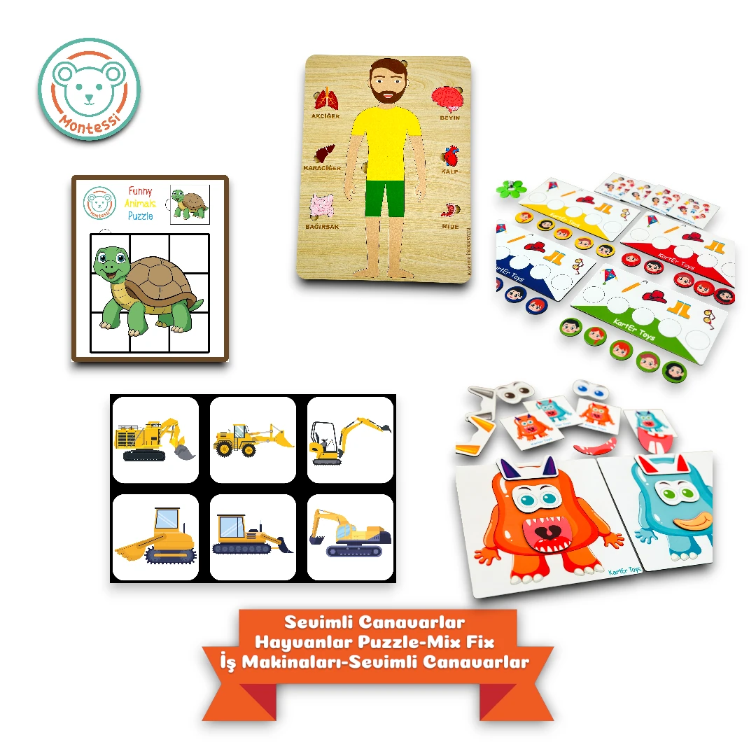 Montessi Eğitim Seti 2 (25 Oyuncak)