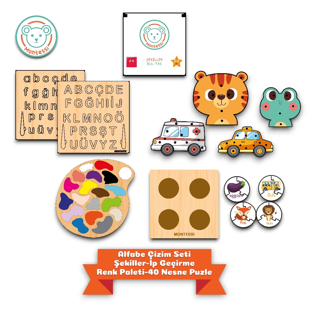 Montessi Eğitim Seti 2 (25 Oyuncak)
