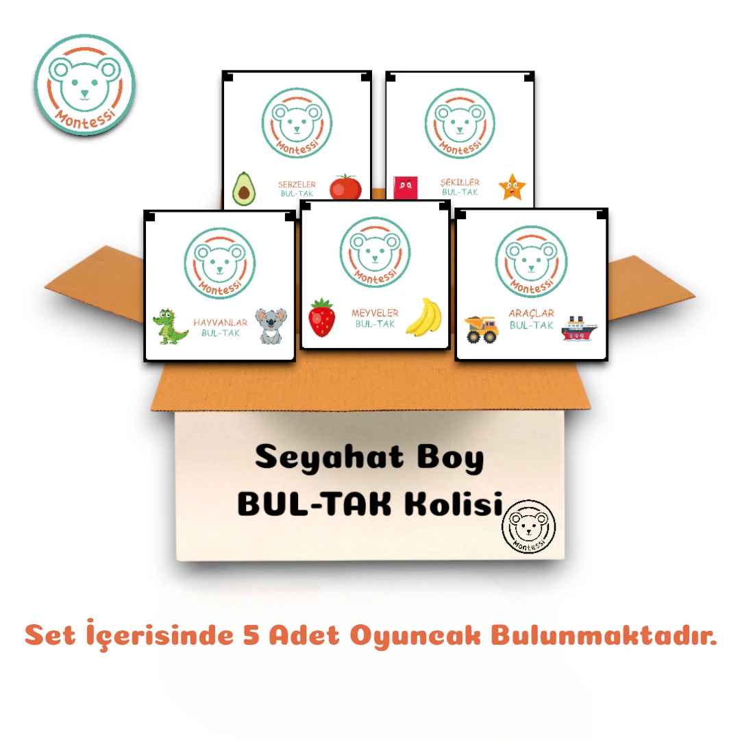 Seyahat Boy BUL-TAK Seti (5 Oyuncak)