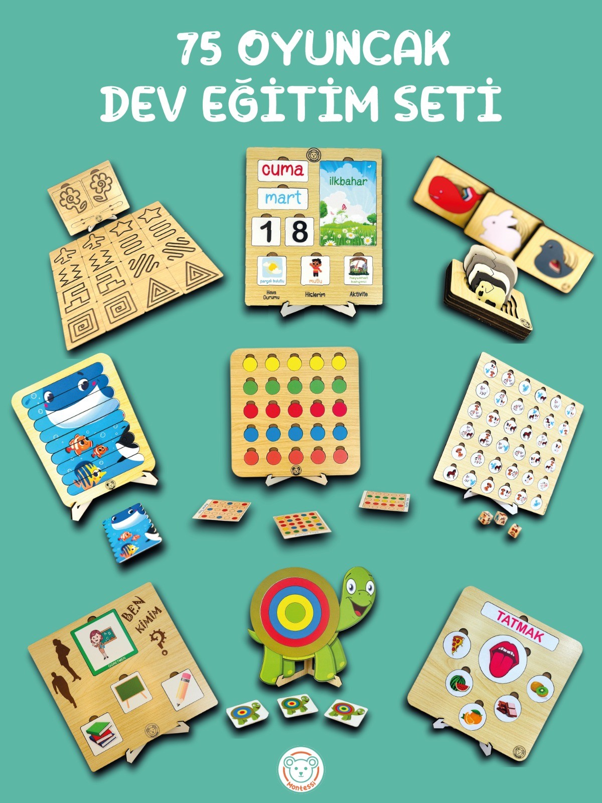75 Oyuncaklı DEV EĞİTİM SETİ