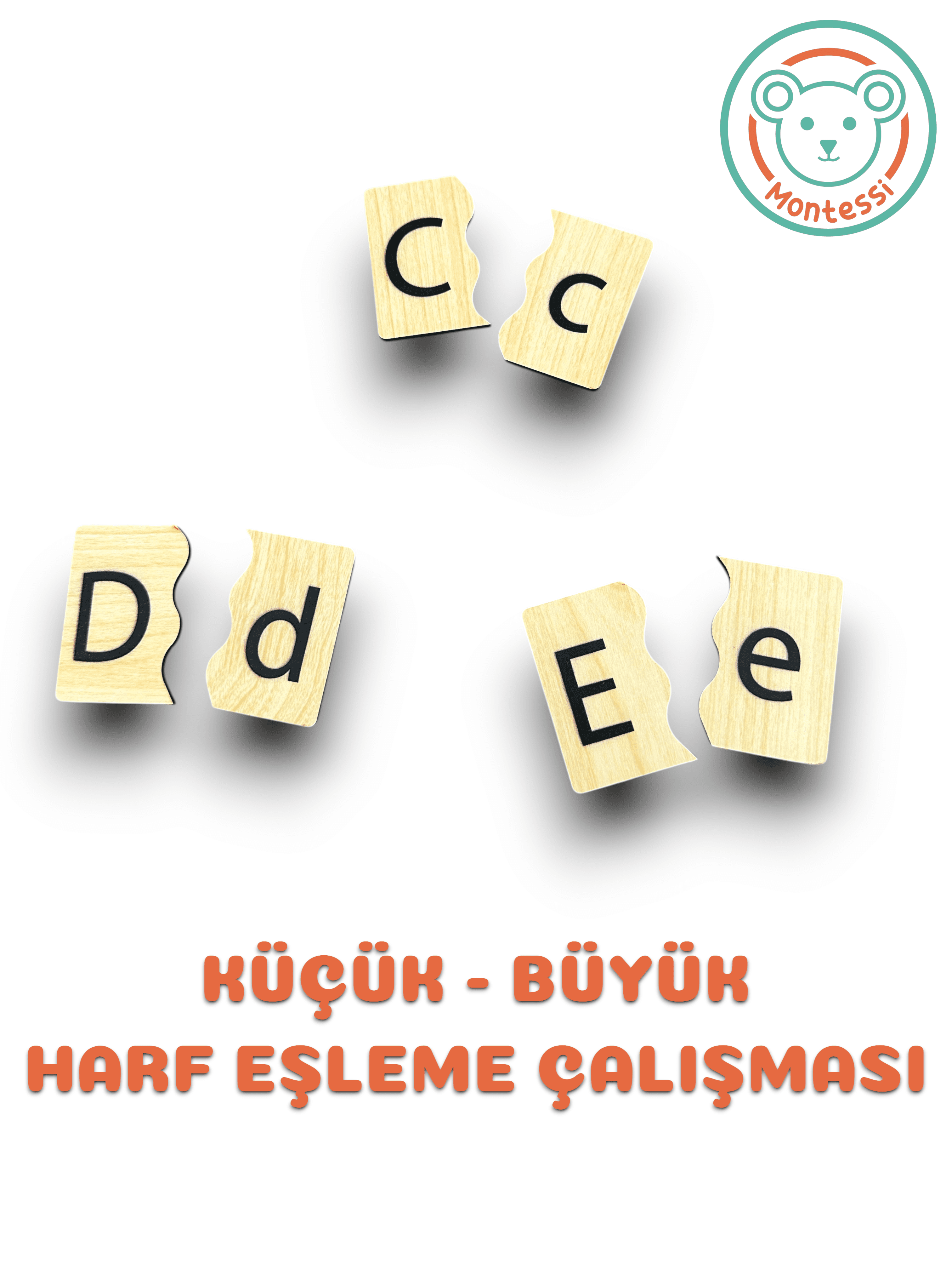 Montessi Küçük Büyük Harf Eşleştirme Seti
