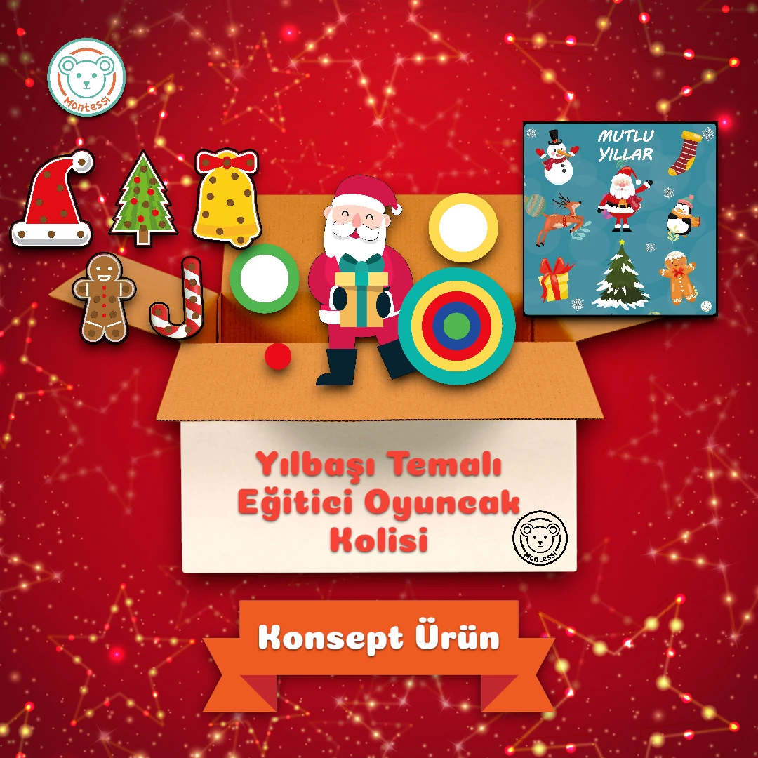 Yılbaşı Temalı Eğitici Oyuncak Kolisi (3 Oyuncak)