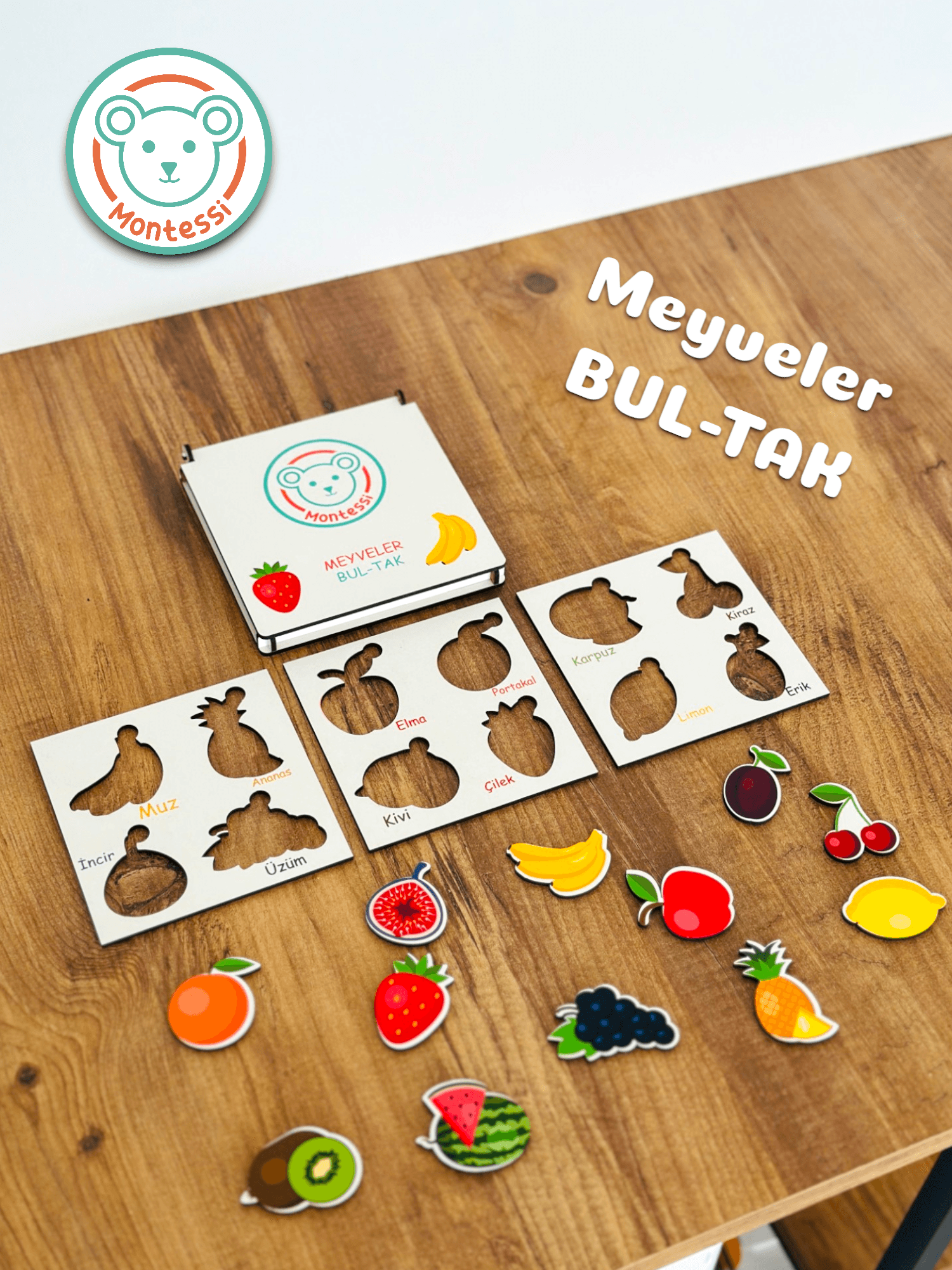 Montessi Cep Boy Oyuncak - Meyveler