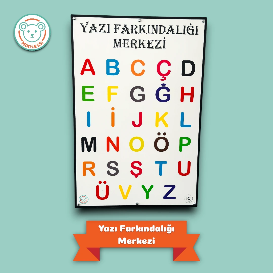 Yazı Farkındalığı Merkezi Ahşap Duvar Panosu