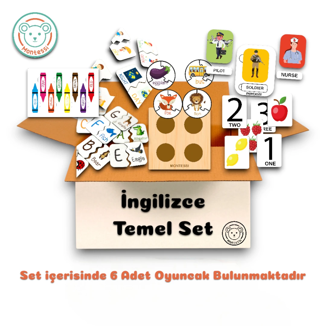 İngilizce Temel Eğitim Seti (6 Oyuncak)