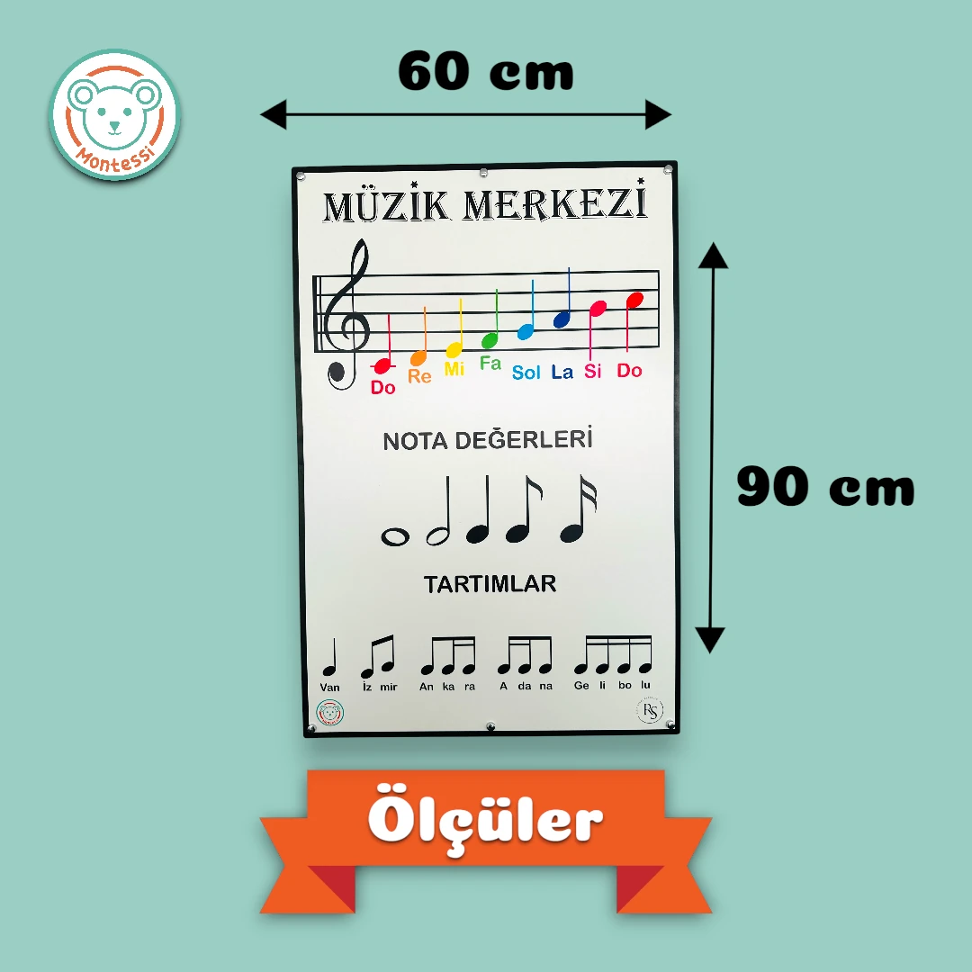 Müzik Merkezi Ahşap Duvar Panosu