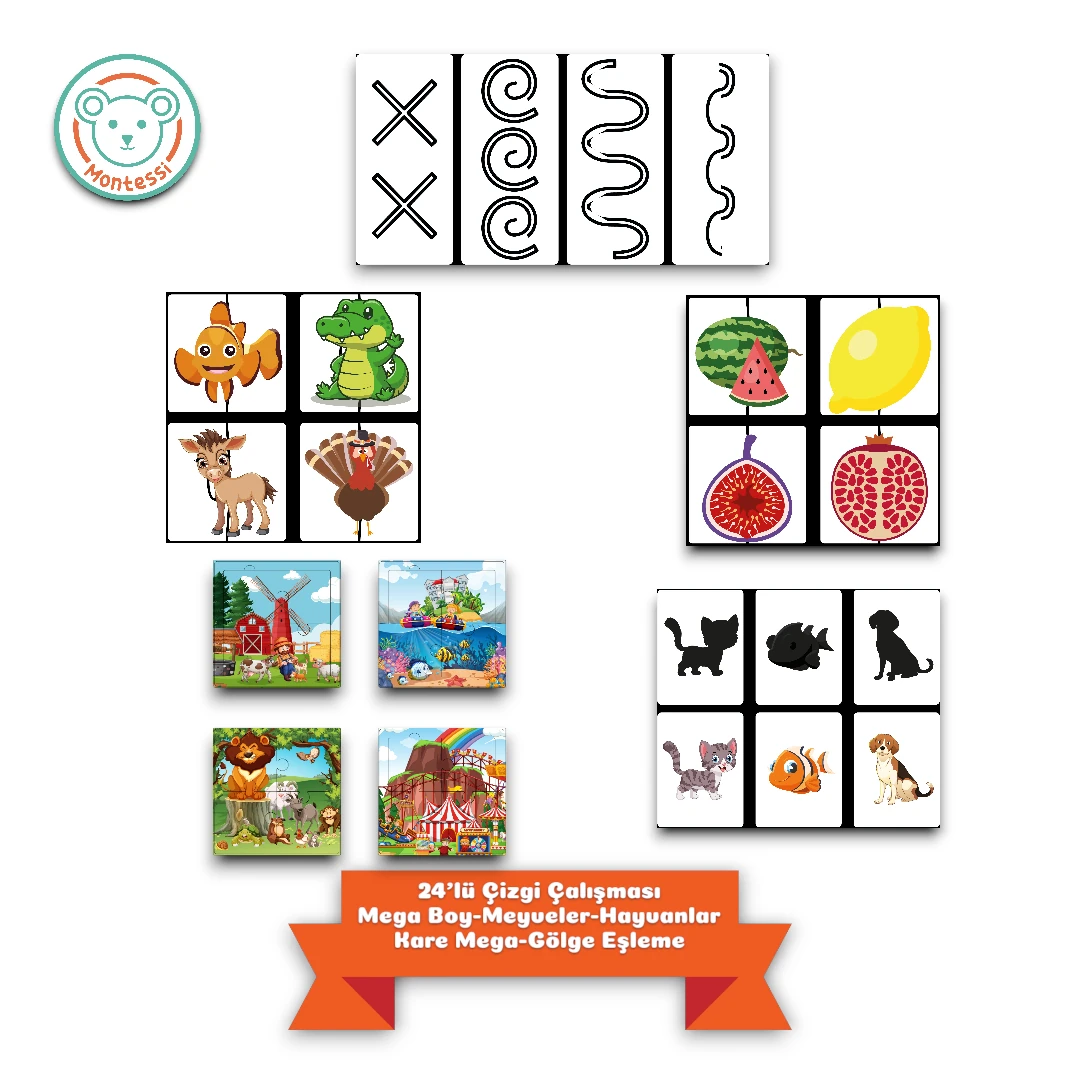 Montessi Eğitim Seti 2 (25 Oyuncak)