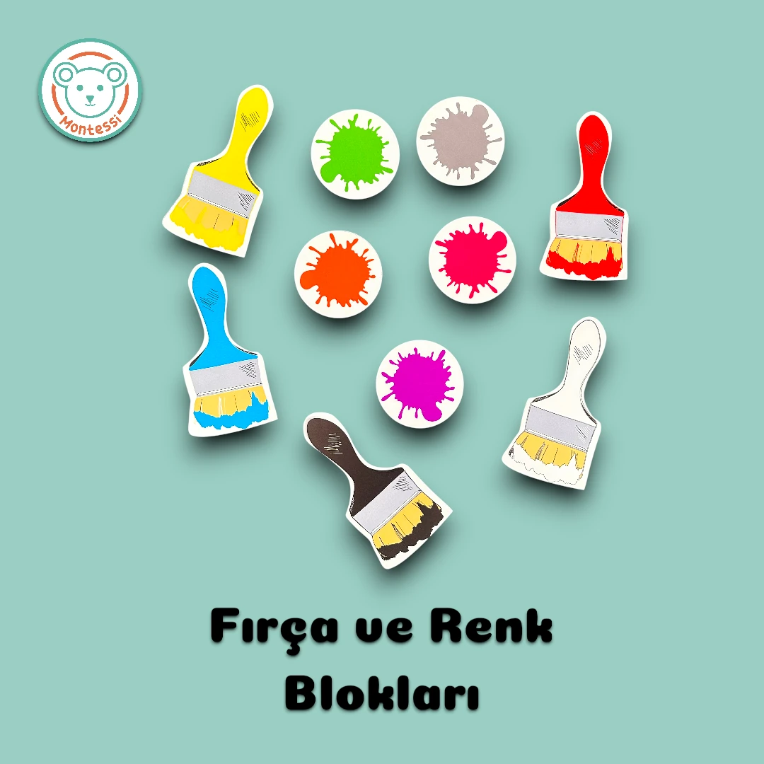 Renkler Merkezi Ahşap Duvar Panosu