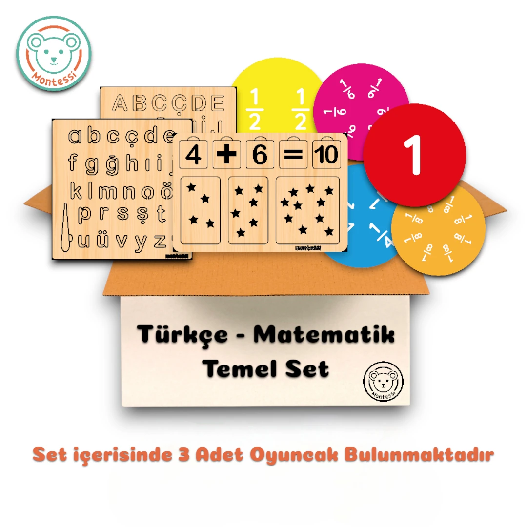 Türkçe-Matematik Temel Set (3 Oyuncak)