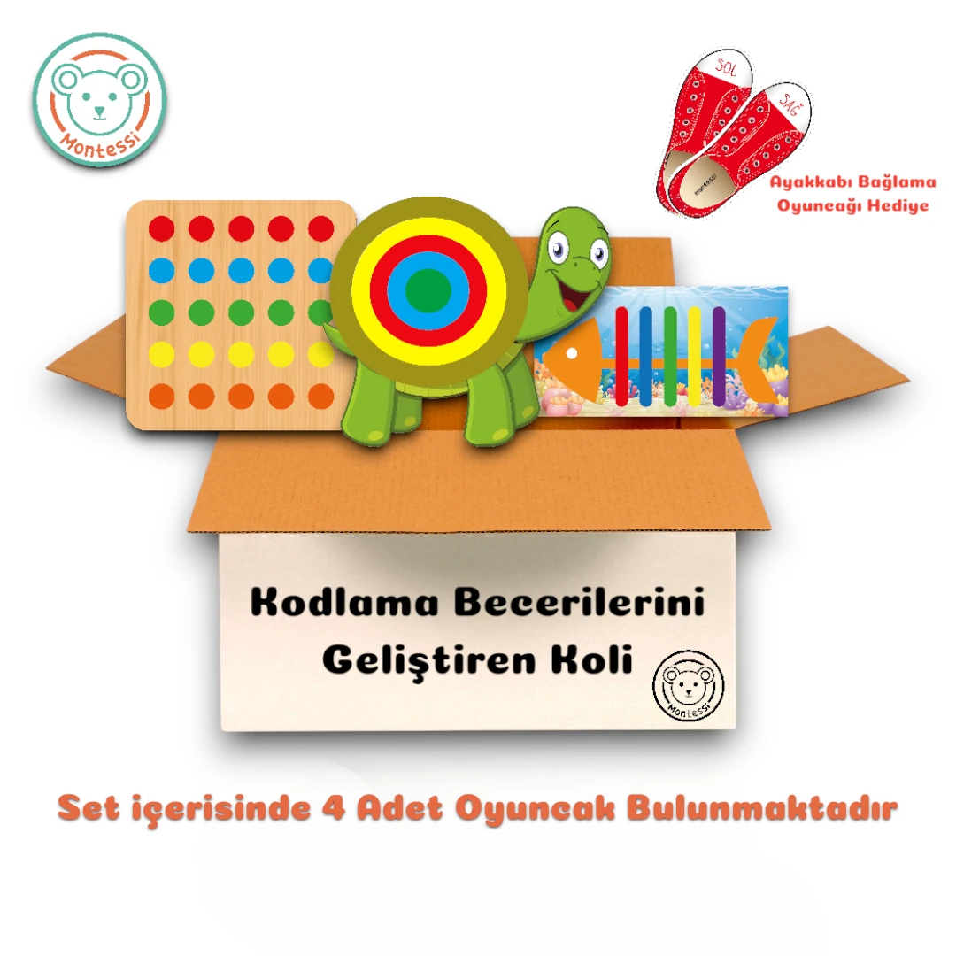 Kodlama Becerilerini Geliştiren Set (4 Oyuncak)