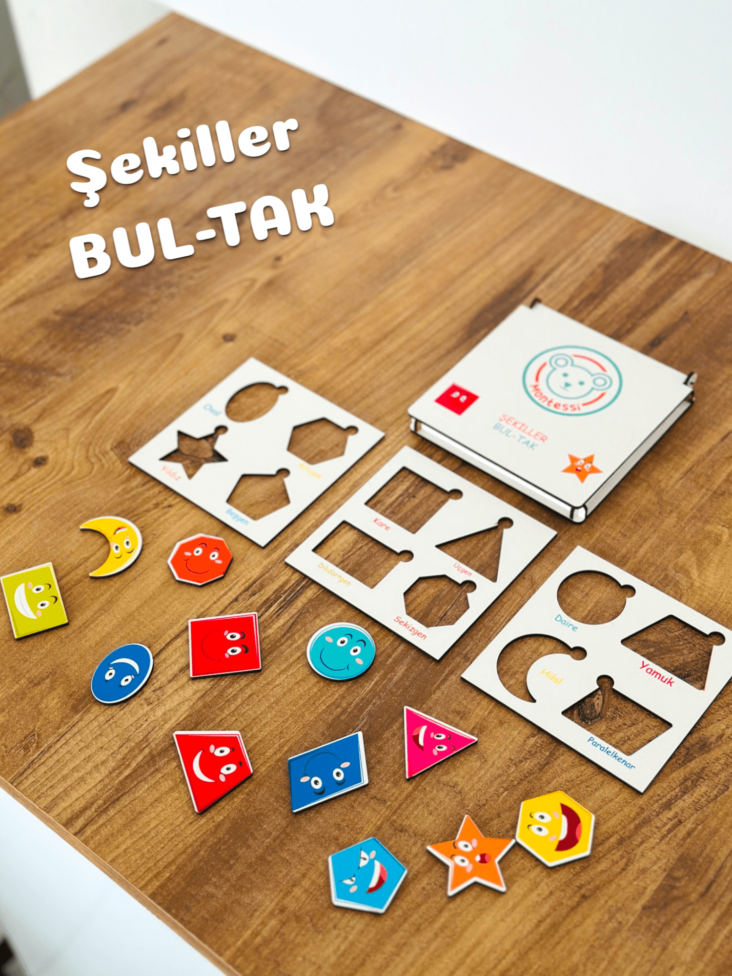Montessi Cep Boy Oyuncak - Şekiller