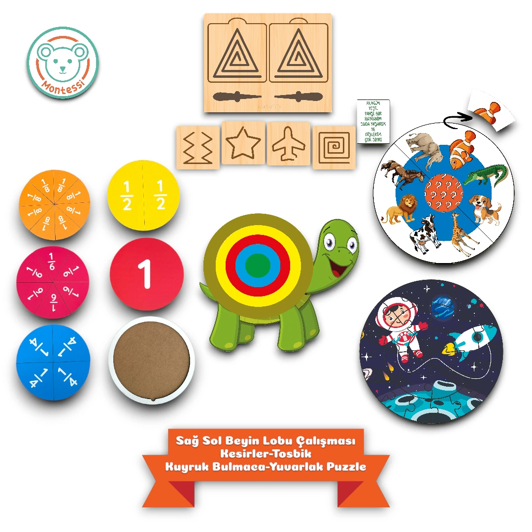 Montessi Eğitim Seti 2 (25 Oyuncak)