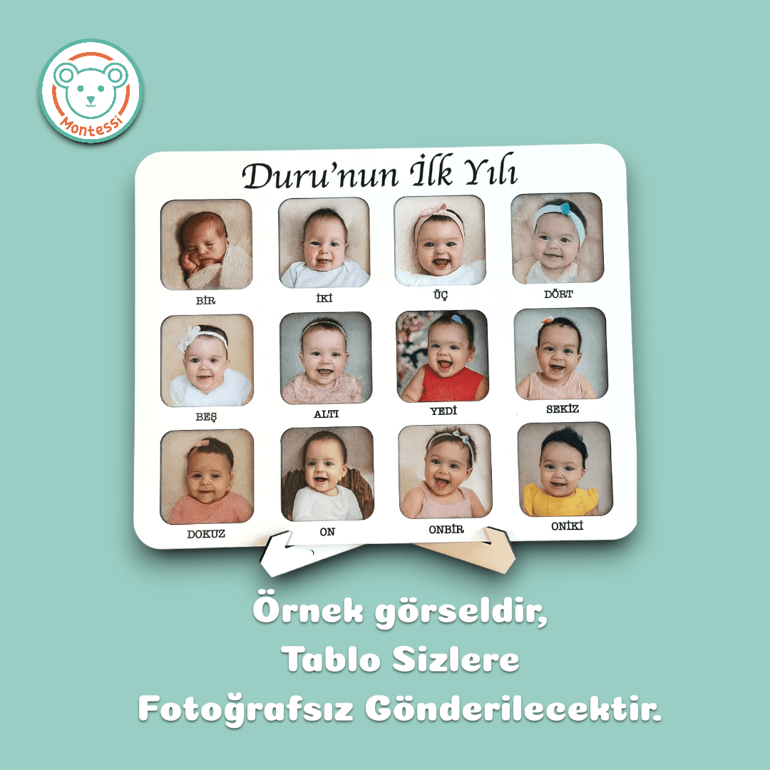 Bebeğimin İlk Yılı Fotoğraf Çerçevesi