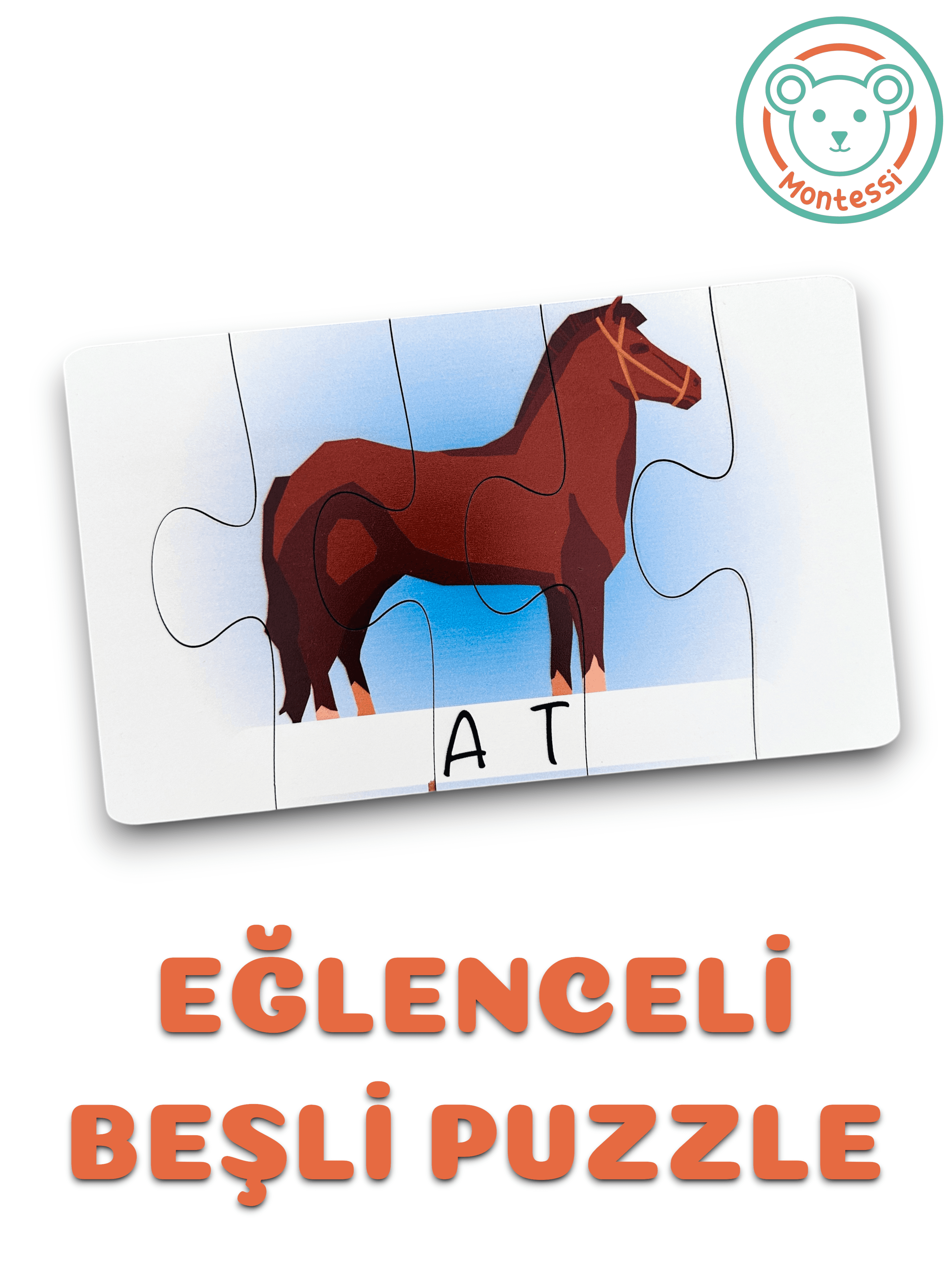 Hayvanlar 5 Parçalı Puzzle