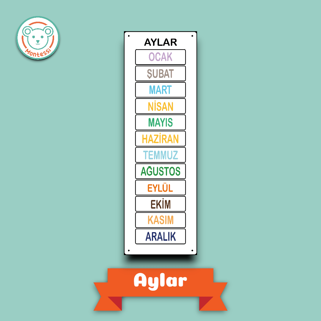 Ahşap Duvar Takvimi Mıknatıslı