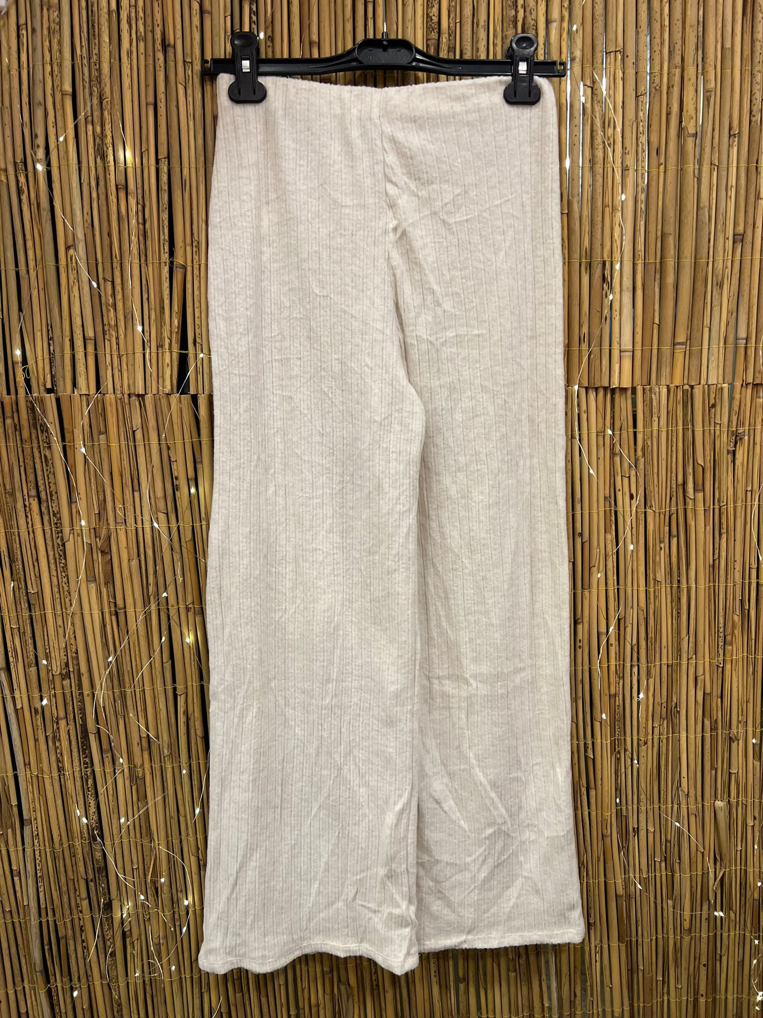 Fitilli Ekstra Soft Eşofma Altı Ekru