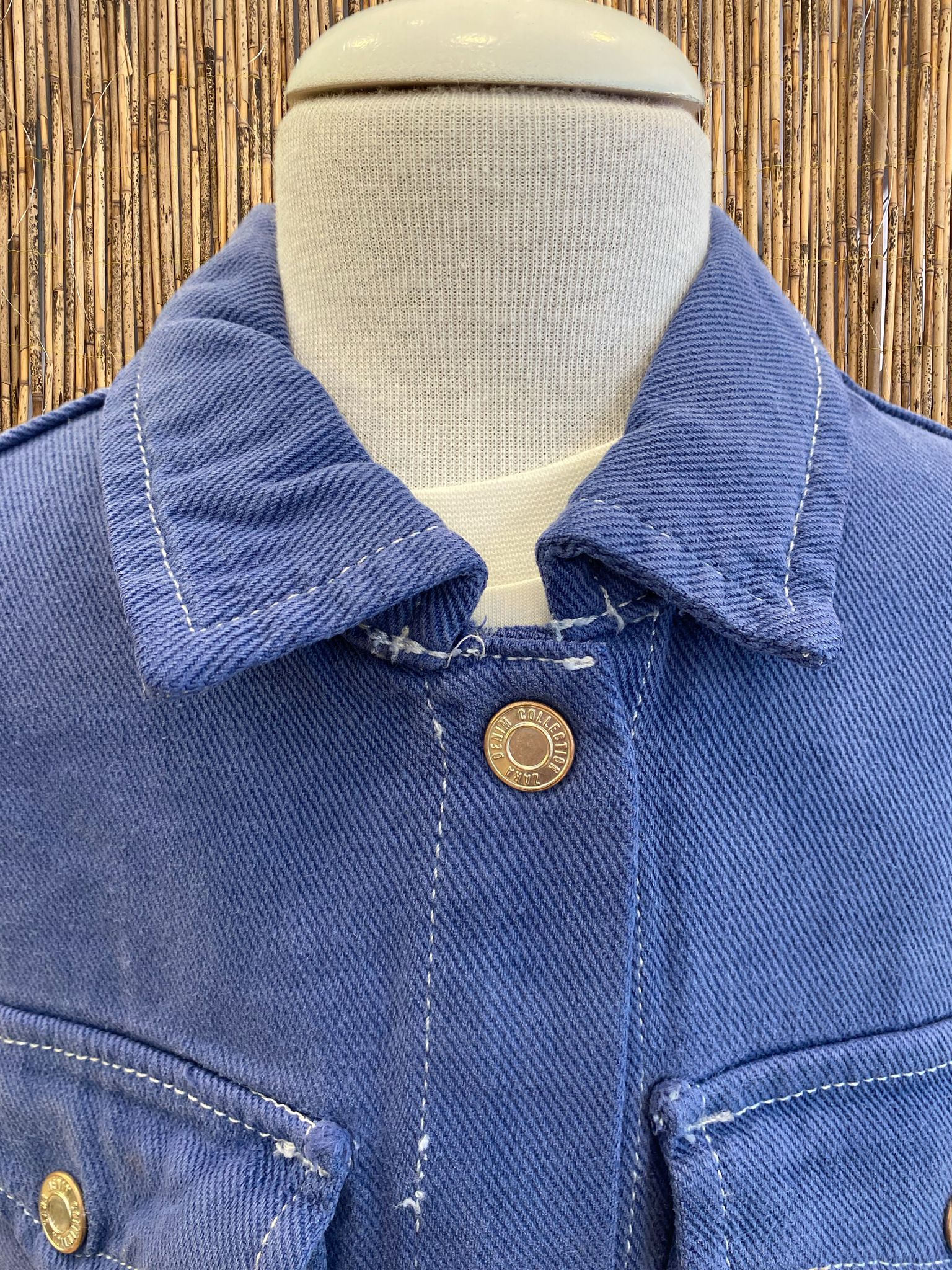 Denim Gömlek Ceket Mavi