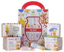 Disney Baby: My First Library Board Book Block 12 Book Set- Winnie the Pooh