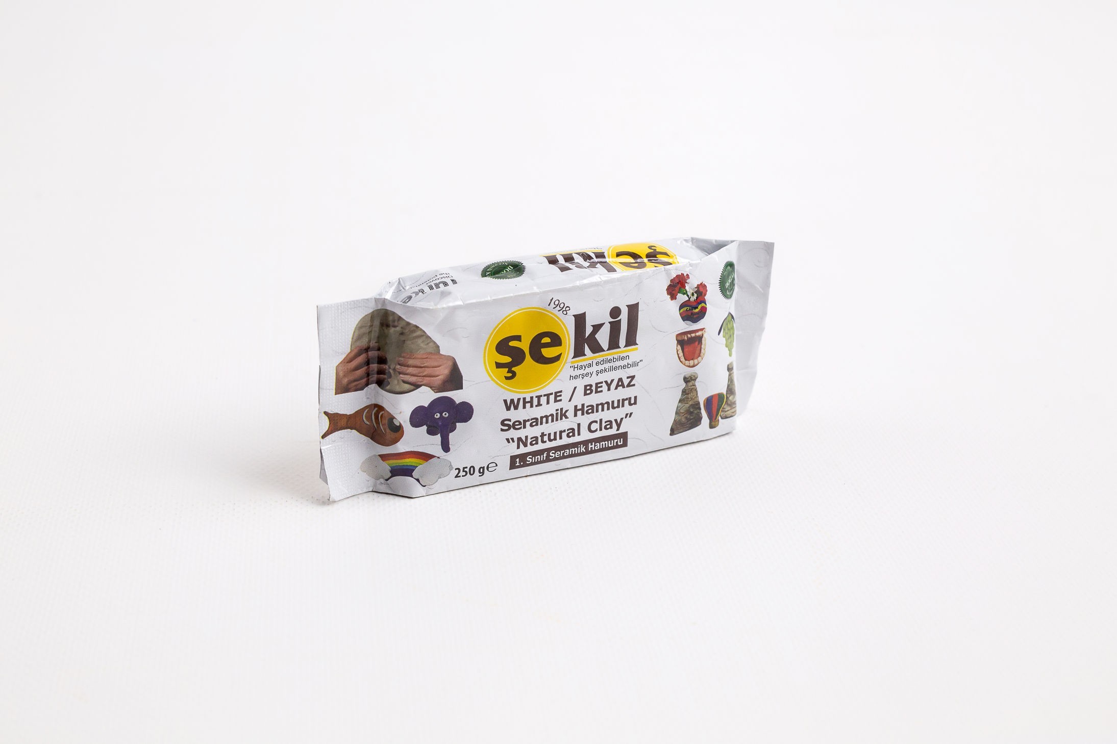 SEKIL KIL SERAMIK HAMURU BEYAZ 250GR