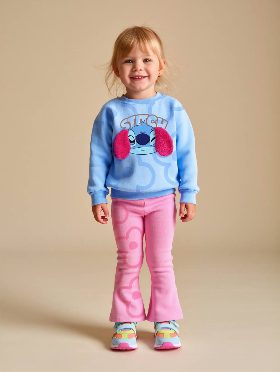 Stitch Peluş Kulaklı Takım