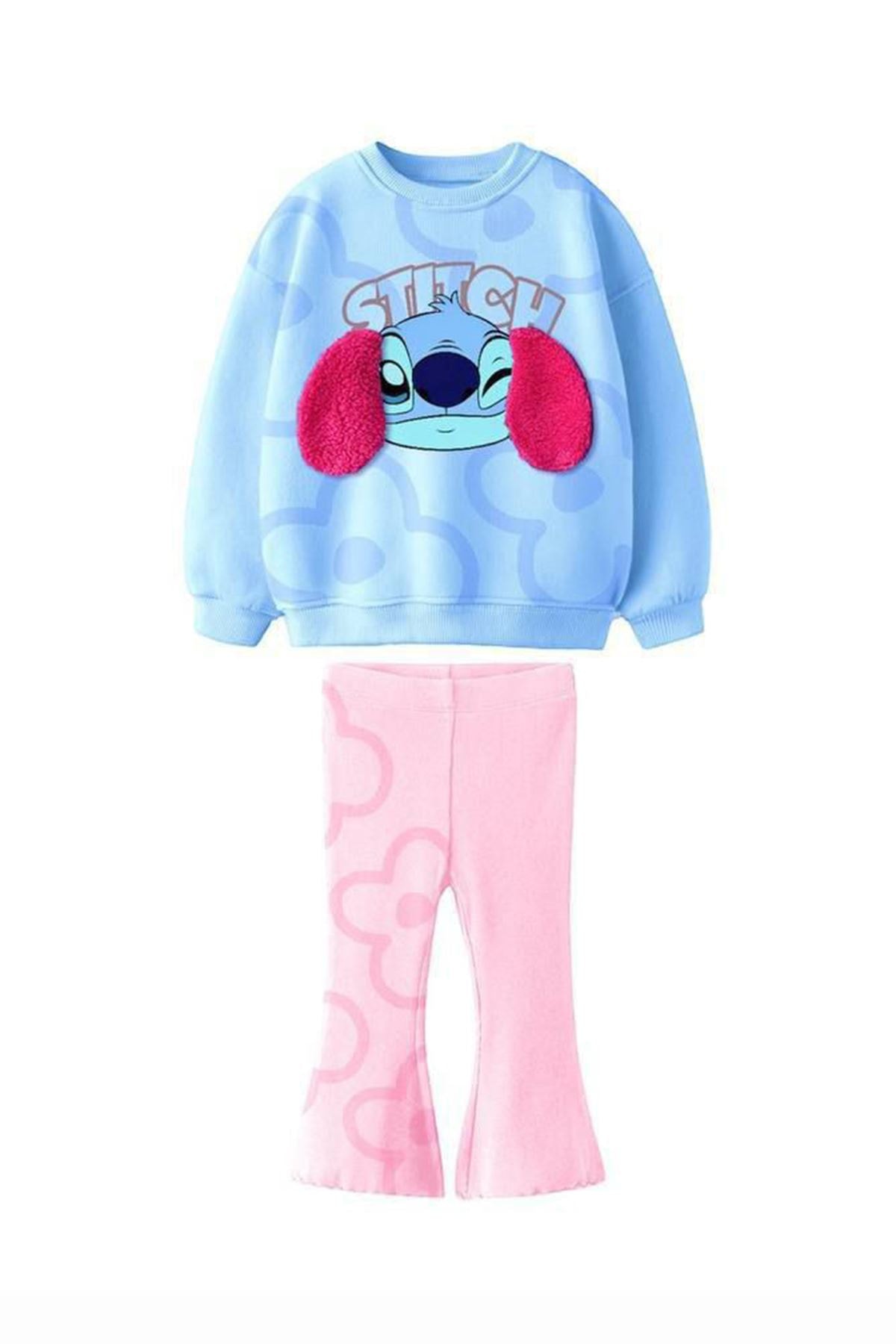 Stitch Peluş Kulaklı Takım