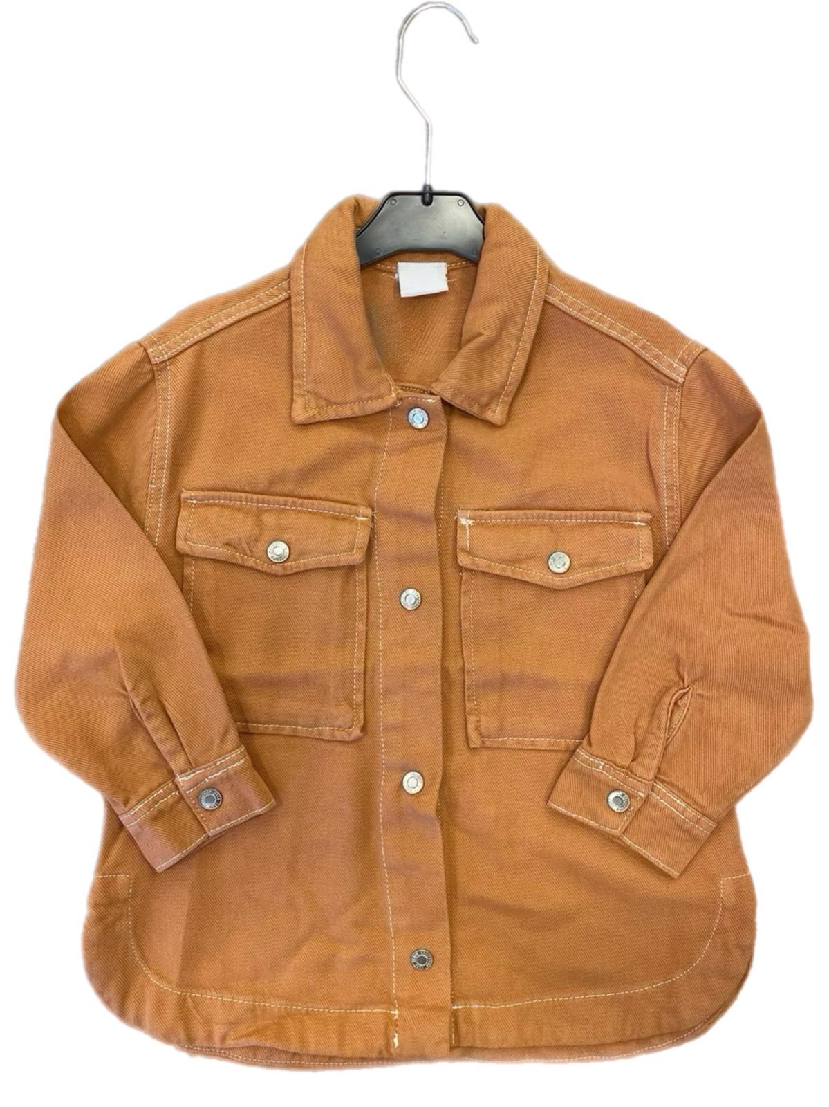 Denim Gömlek Ceket Kiremit