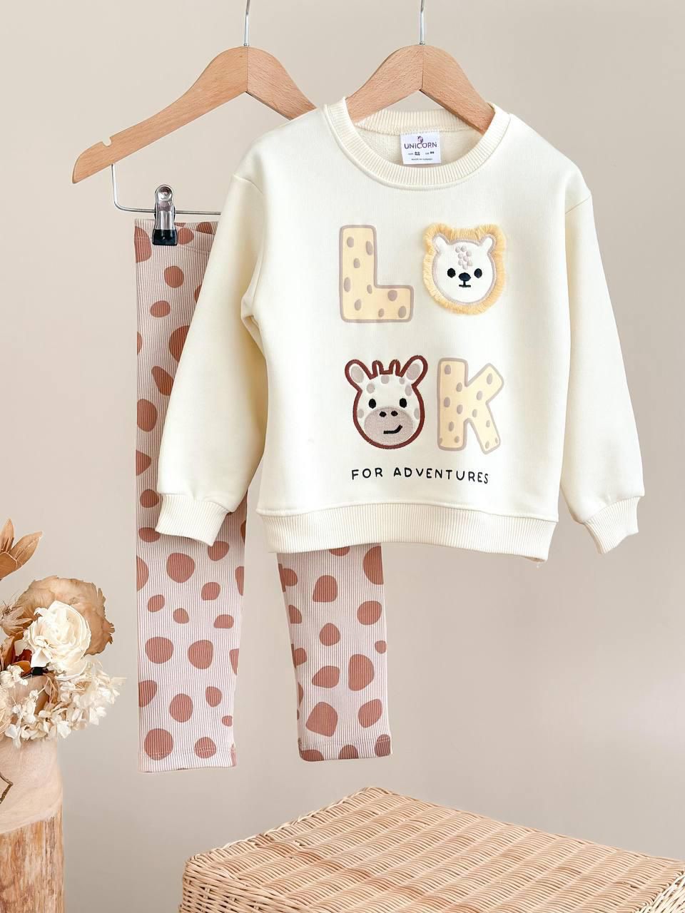 Look Püsküllü Canvas Pant Takım