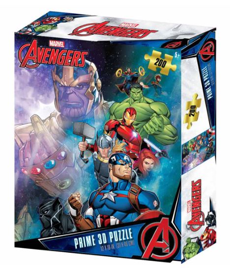 Prime 3D Avengers 200 Parça Puzzle