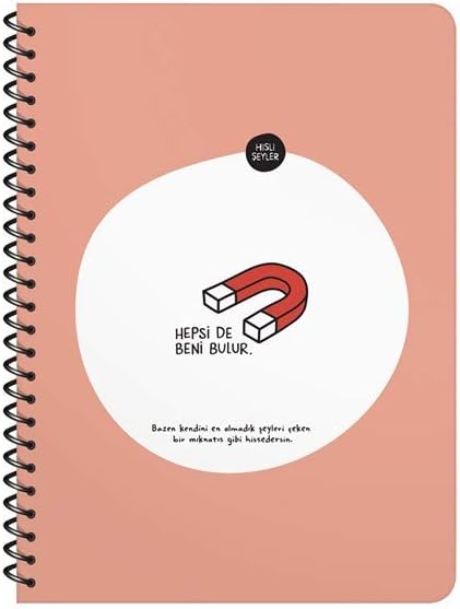 Hisli Şeyler Defter 16x22 Turuncu