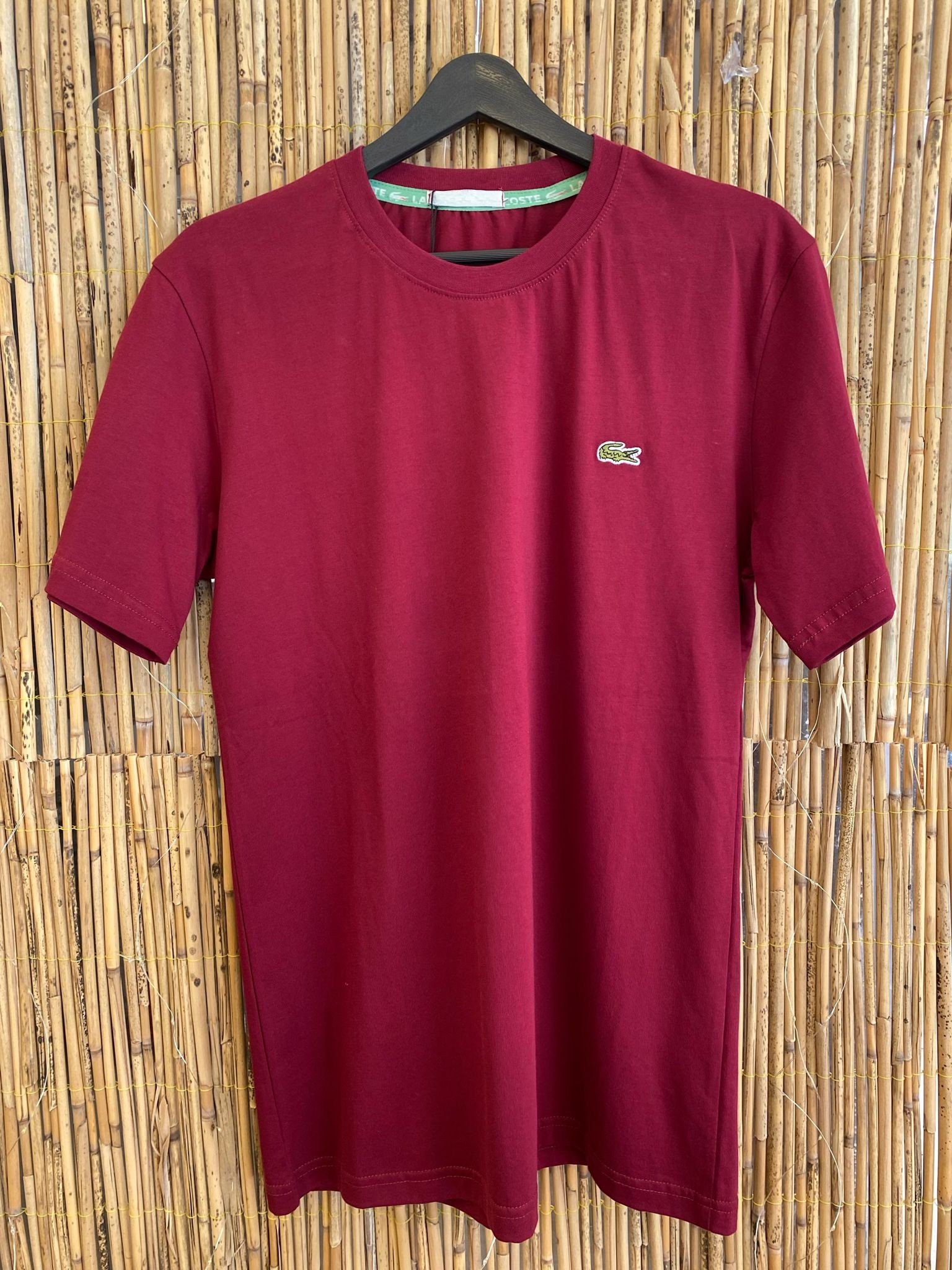 Nakış Logolu Basic Bordo Tişört