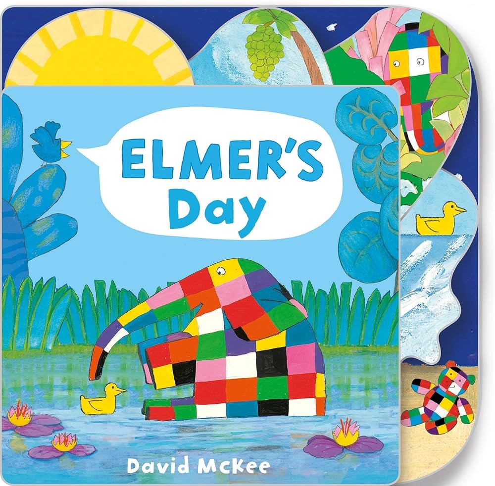 Elmer's Day: Tabbed Board Book