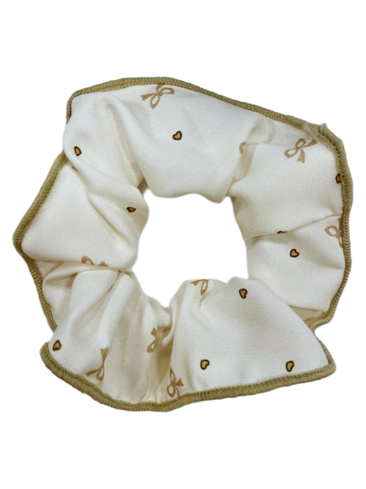 Fiyonk Detaylı Lastik Toka Krem