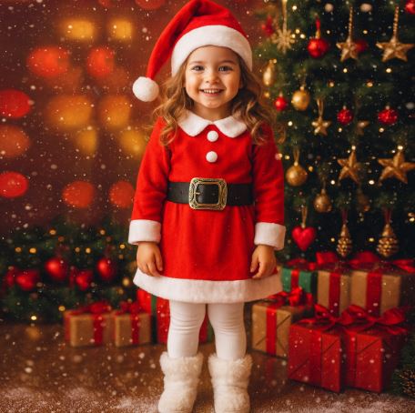 Şapkalı Yılbaşı Noel Elbise